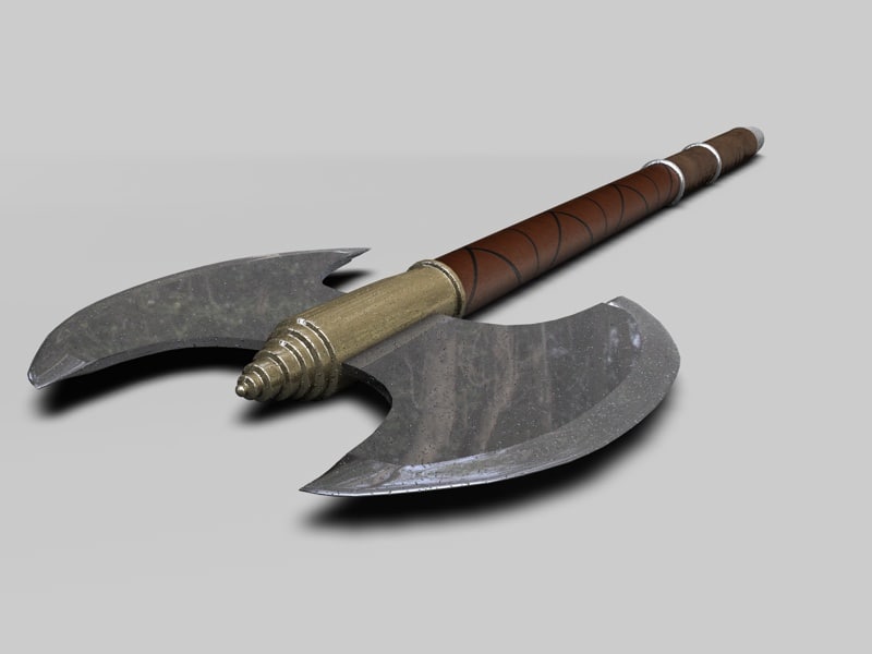 Medieval Executioner Axe 3d C4d